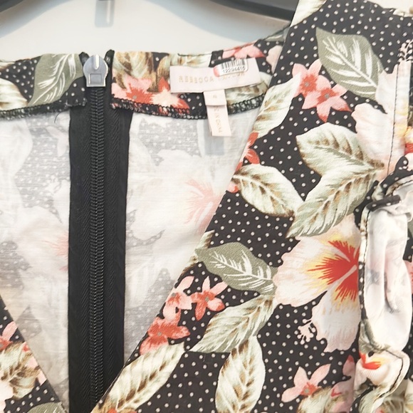 Rebecca Taylor Kamea Floral Faux Wrap Cocktail Dress women size 8 - Picture 7 of 8
